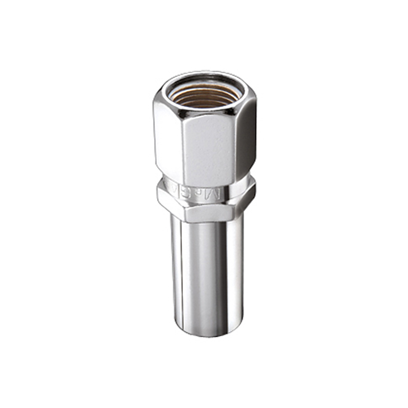 McGard 63001 - Hex Lug Nut (Drag Racing X-Long Shank) 7/16-20 / 13/16 Hex / 2.475in. Length (4-Pk) - Chrome