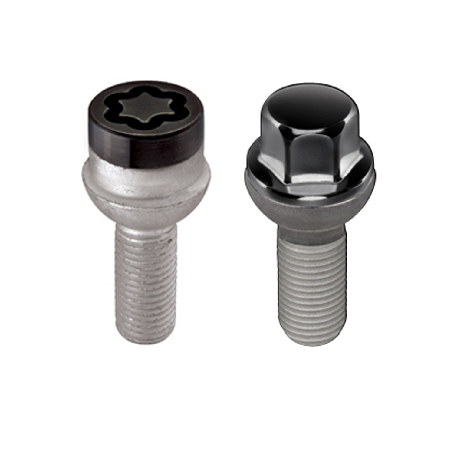 McGard 68174BK - 5 Lug Hex Install Kit w/Locks (Radius Seat Bolt) M14X1.5 / 17mm Hex / 27.5mm Shank L. - Black