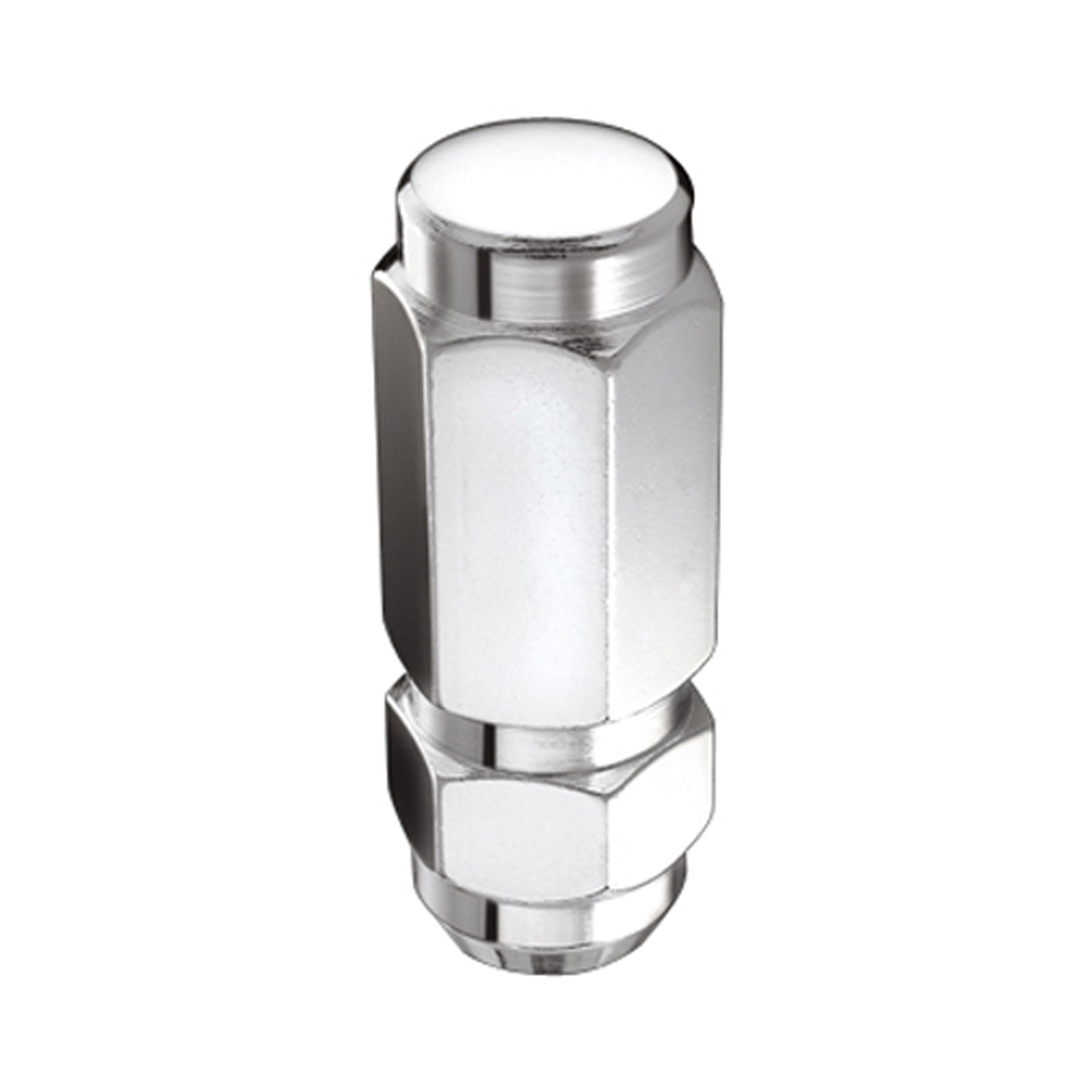 McGard 69406 - Hex Lug Nut (Cone Seat / Duplex) 9/16-18 / 7/8 Hex / 2.5in. Length (Box of 100) - Chrome