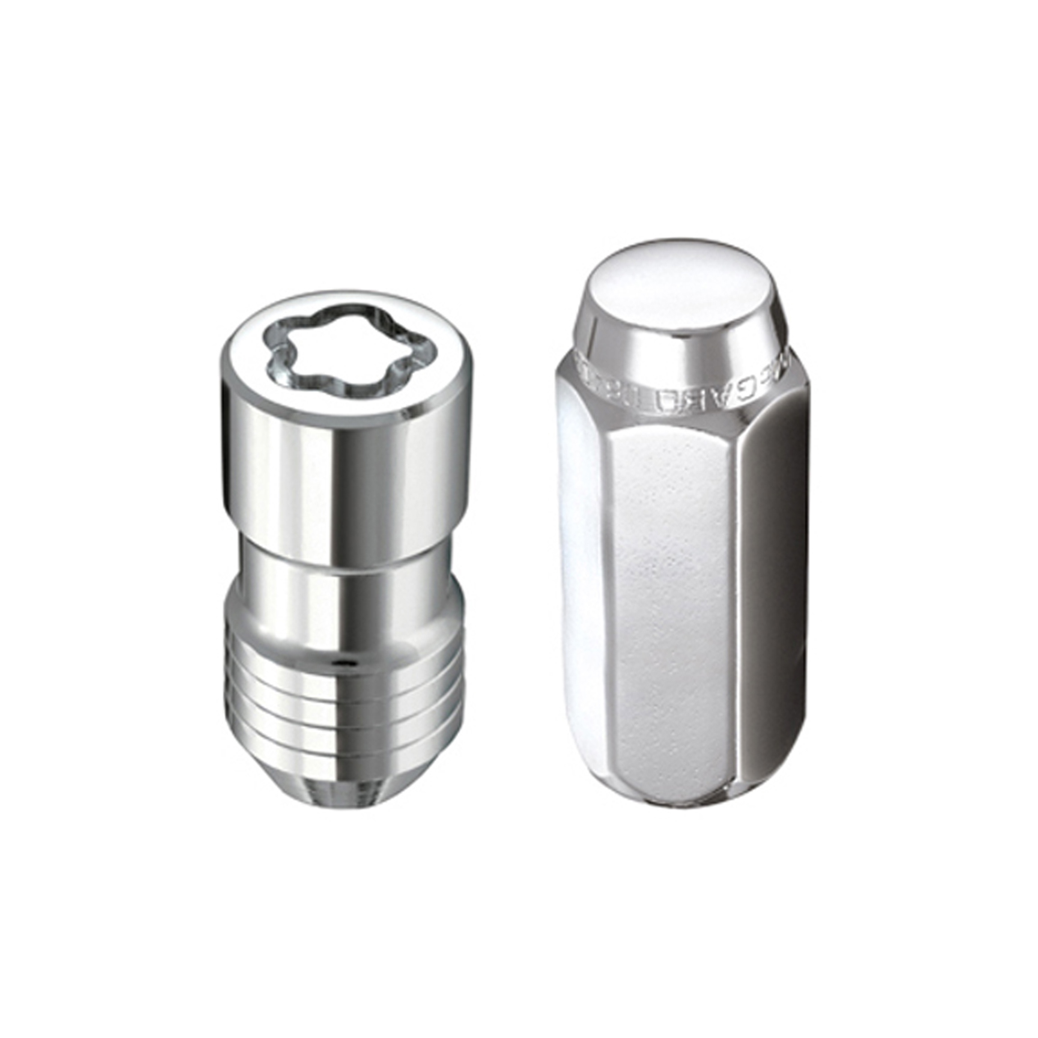 McGard 84525 - 5 Lug Hex Install Kit w/Locks (Cone Seat Nut) M14X1.5 / 22mm Hex / 1.635in. Length - Chrome