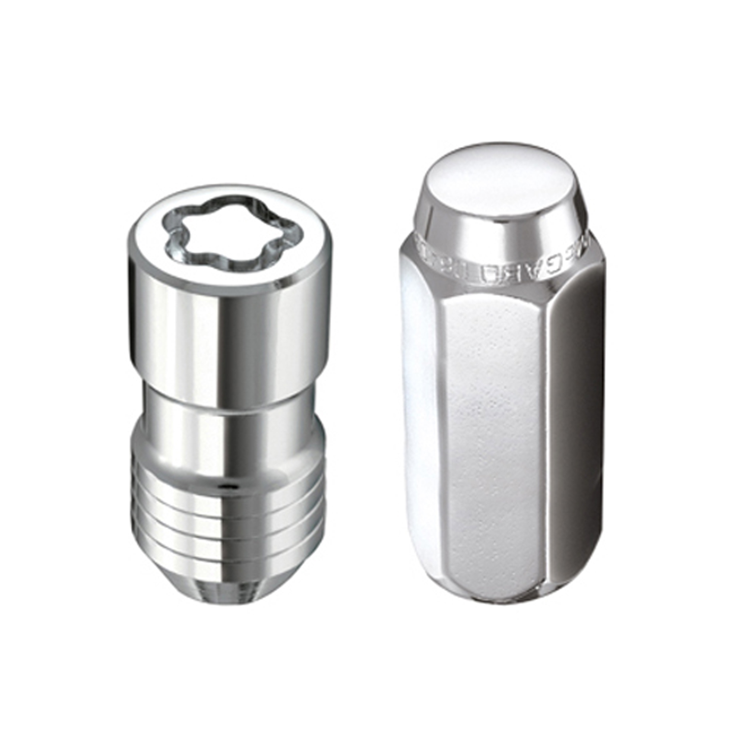 McGard 84605 - 6 Lug Hex Install Kit w/Locks (Cone Seat Nut) M14X2.0 / 13/16 Hex / 2.25in. Length - Chrome