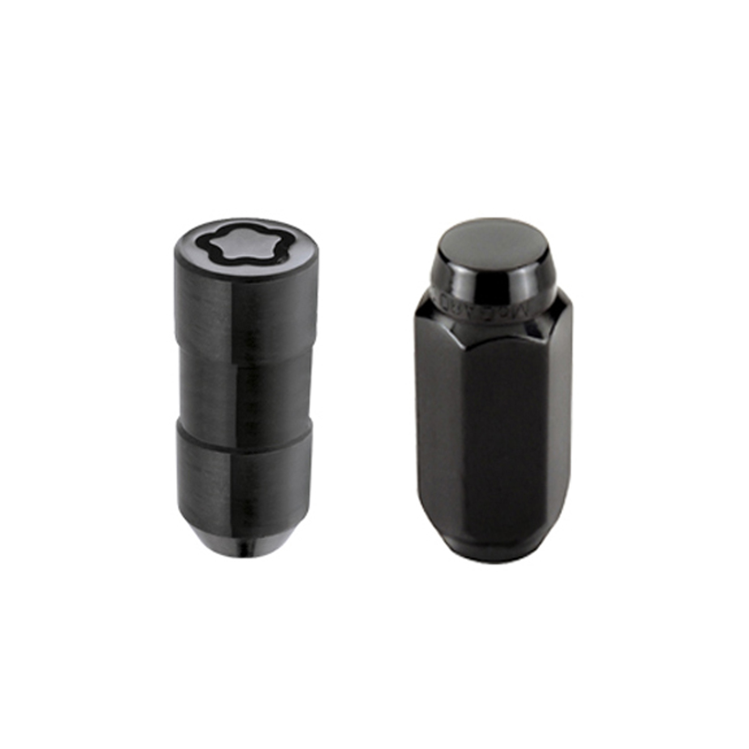 McGard 84640 - 6 Lug Hex Install Kit w/Locks (Cone Seat Nut) M14X1.5 / 22mm Hex / 1.945in. Length - Black