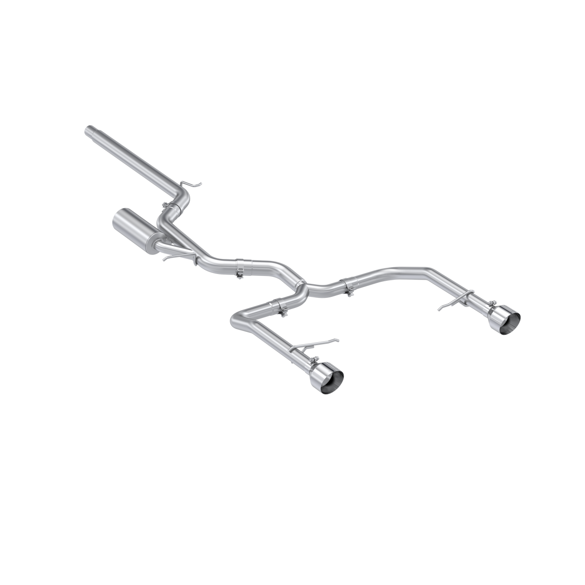MBRP S4615304 - 2022-Up Volkswagen Jetta GLI 2.0 TSI T304 Stainless Steel 3 Inch Cat-Back 2.5 Inch Dual Split Rear Street Profile MBRP S4615304 - 2022-Up Volkswagen Jetta GLI 2.0 TSI T304 Stainless Steel 3 Inch Cat-Back 2.5 Inch Dual Split Rear Street Profile