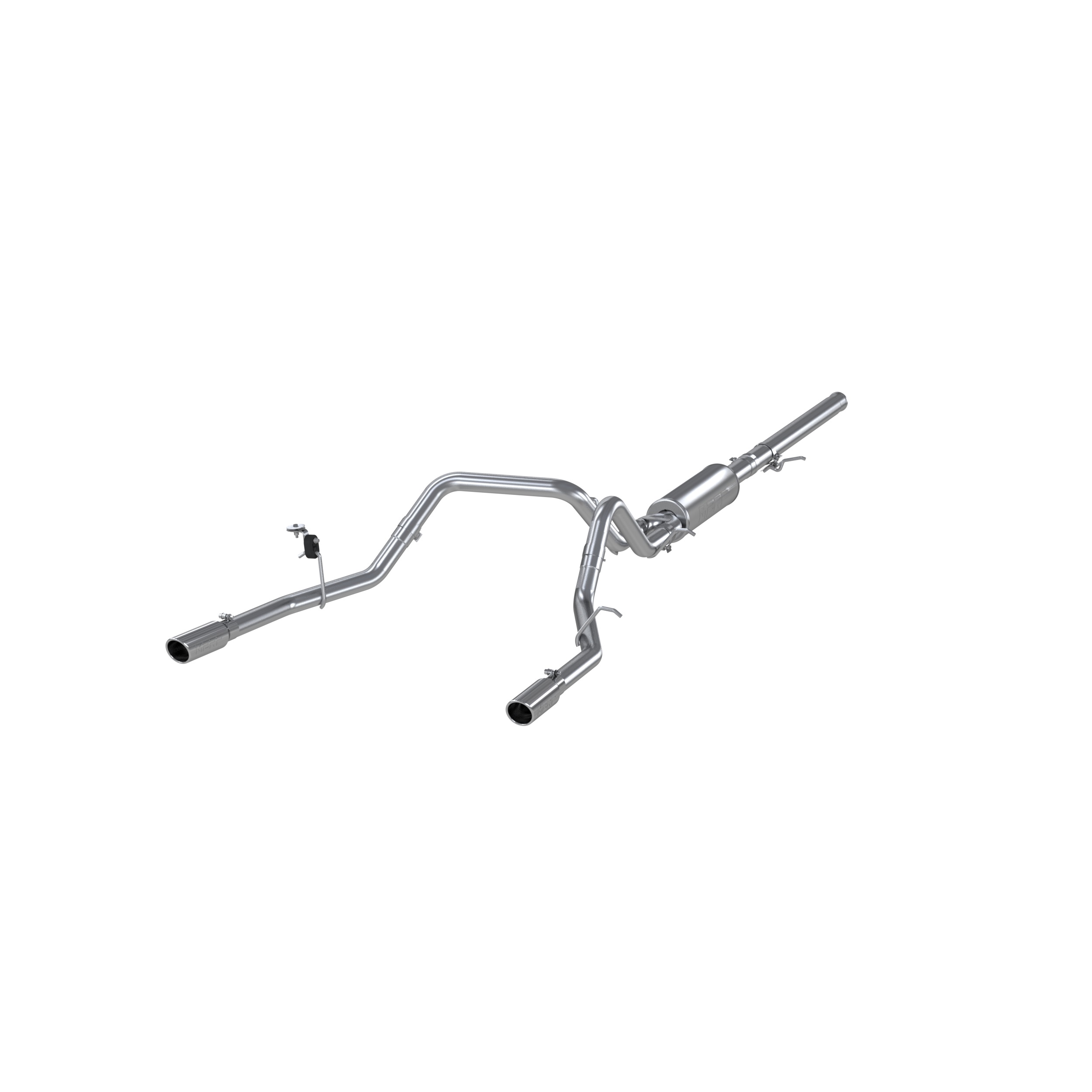 MBRP S5084AL - 3 Inch Cat Back Exhaust System Dual Split Rear For 14-18 Silverado/Sierra 1500 Aluminized Steel
