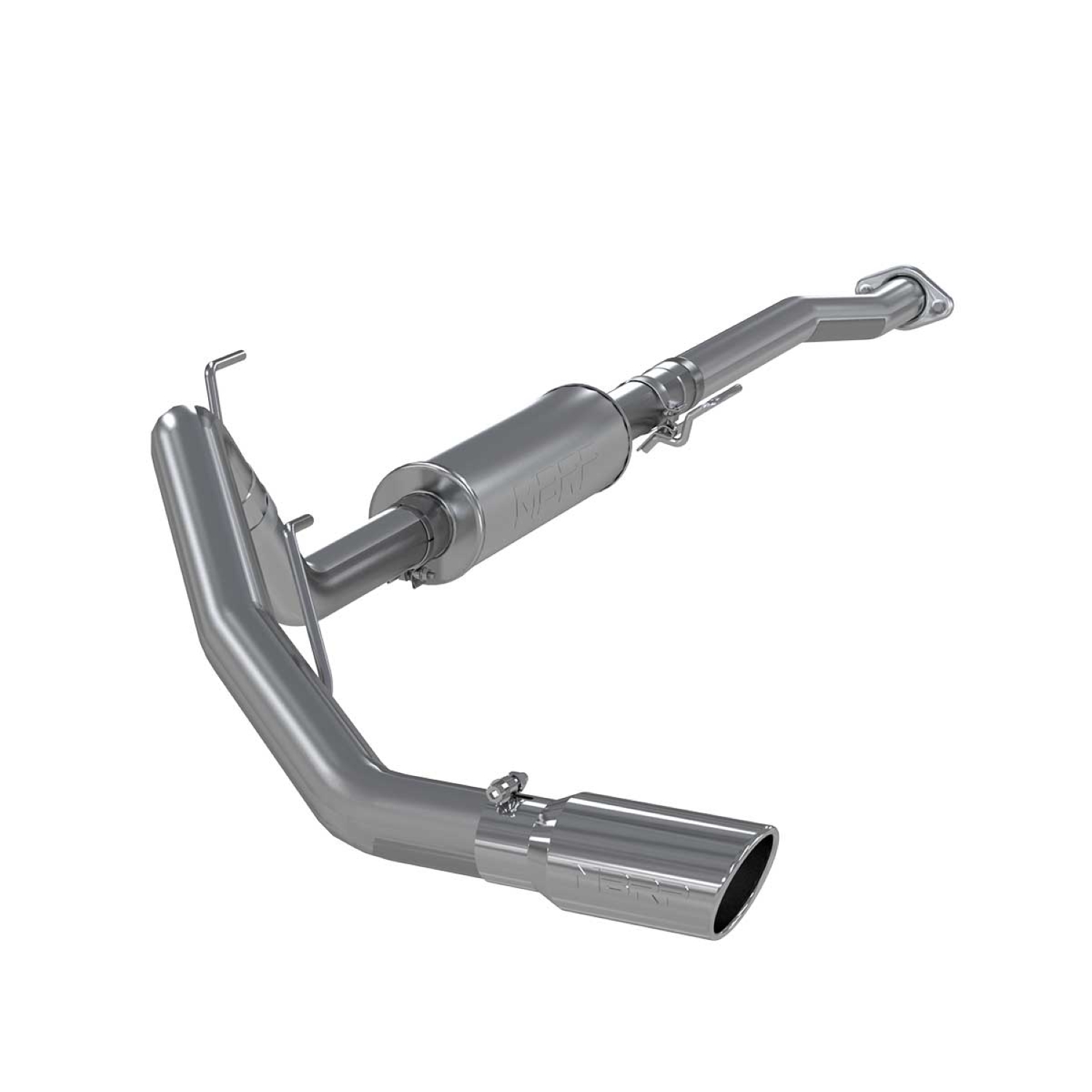 MBRP S5236AL - 3 Inch Cat Back Exhaust System Single Side Exit Aluminized Steel For 11-14 Ford F-150 V6 EcoBoost MBRP S5236AL - 3 Inch Cat Back Exhaust System Single Side Exit Aluminized Steel For 11-14 Ford F-150 V6 EcoBoost