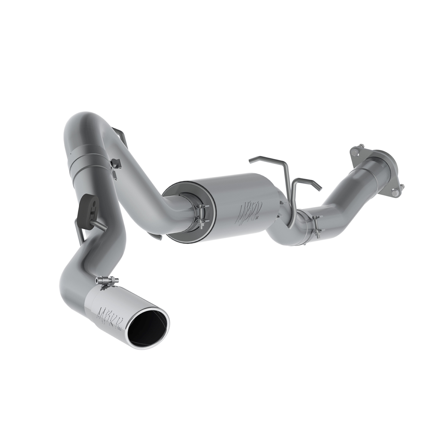 MBRP S5078409 - 3 1/2 Inch Cat Back Exhaust System Single Side 07-10 Silverado/Sierra 2500 HD 6.0L Extended Cab/Crew Cab Short Bed T409 Stainless Steel