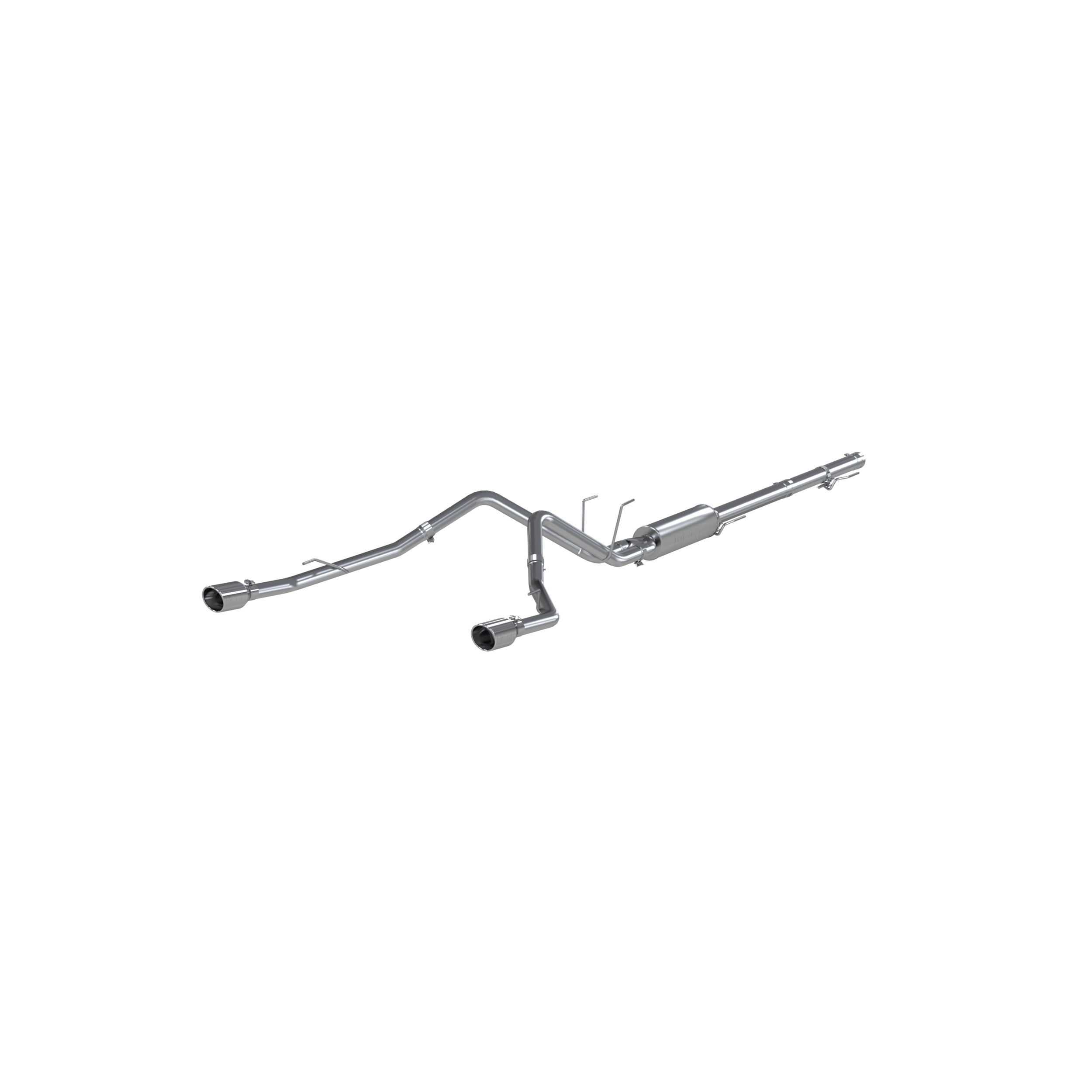 MBRP S5146AL - Cat Back Exhaust System Dual Split Rear Aluminized Steel Through Stock Bumper For 09-18 RAM 1500 5.7L 19-24 RAM 1500 Classic