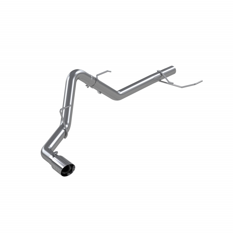 MBRP S5221304 - T304 Stainless Steel 3 Inch Resonator Back Single Side Exit 2021-Up Ford F-150 PowerBoost Hybrid 3.5L