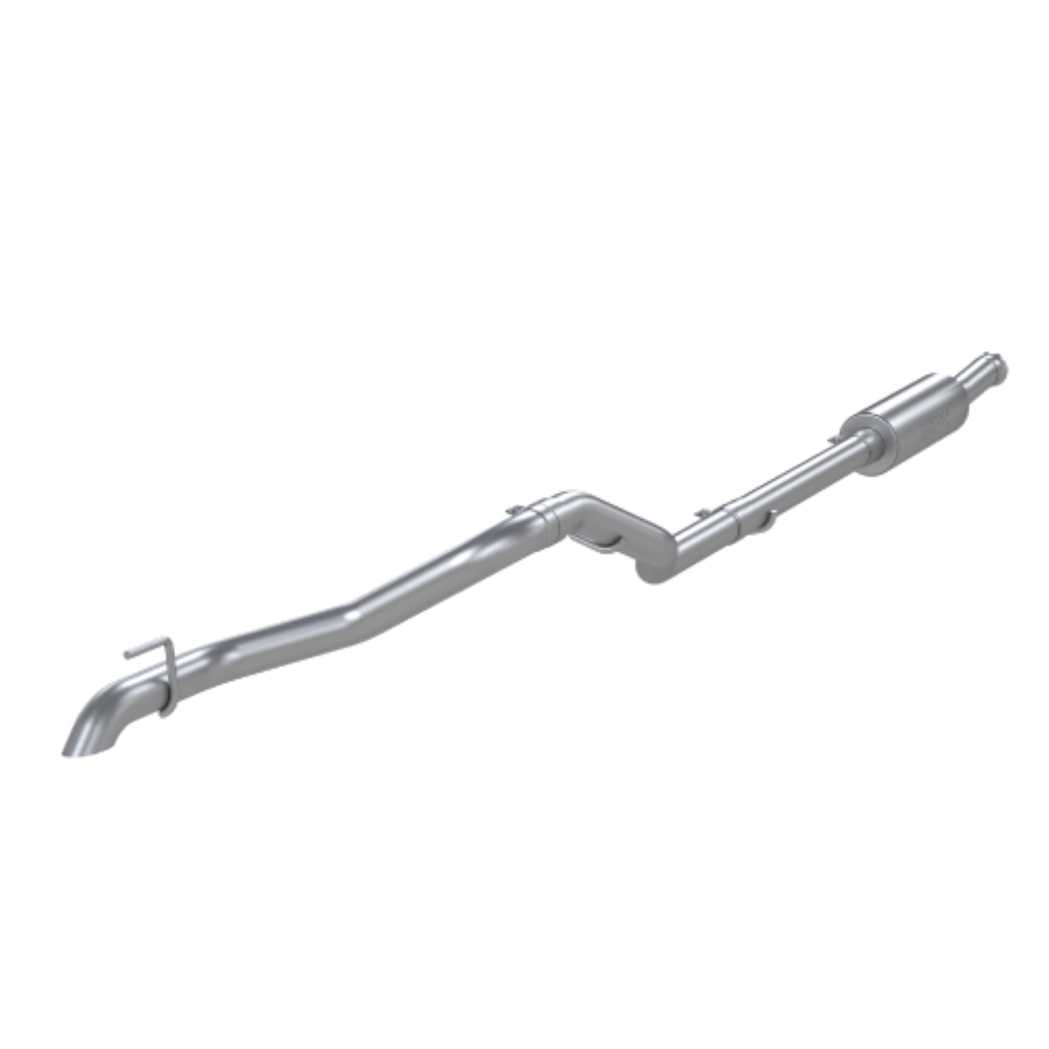 MBRP S5537304 - Jeep 2.5 Inch Cat Back Exhaust System Off-Road Single Rear Exit Armor Pro Series For 20-Up Jeep Gladiator 3.6L