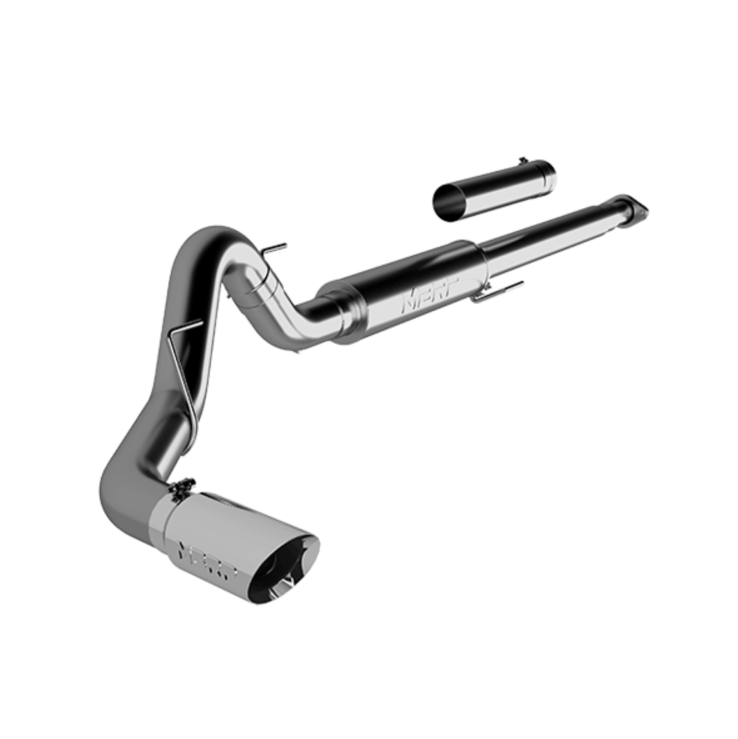 MBRP S5259304 - 4 Inch Cat Back Exhaust System Single T304 Stainless Steel For 15-20 Ford F-150 2.7L/3.5L EcoBoost Excludes 19 F150 Limited