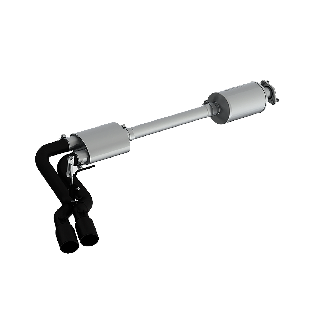 MBRP S5262BLK - 3 Inch Cat Back Exhaust System Pre-Axle Dual Outlet Black Coated Street Version For 15-20 Ford F-150