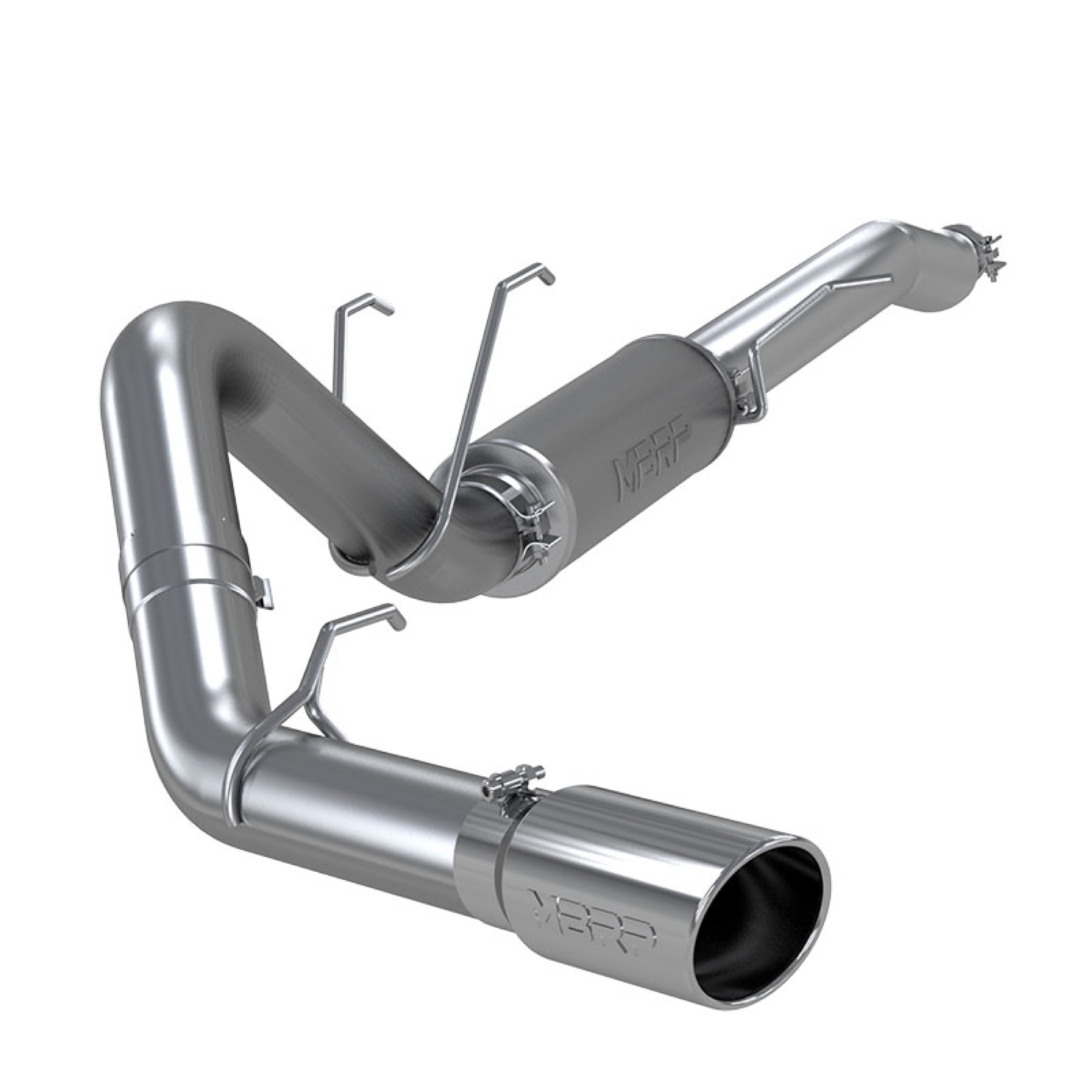 MBRP S5247AL - Ford 4 Inch Exhaust Resonator Back Single Side Armor Lite For 17-Up Ford F250/F350