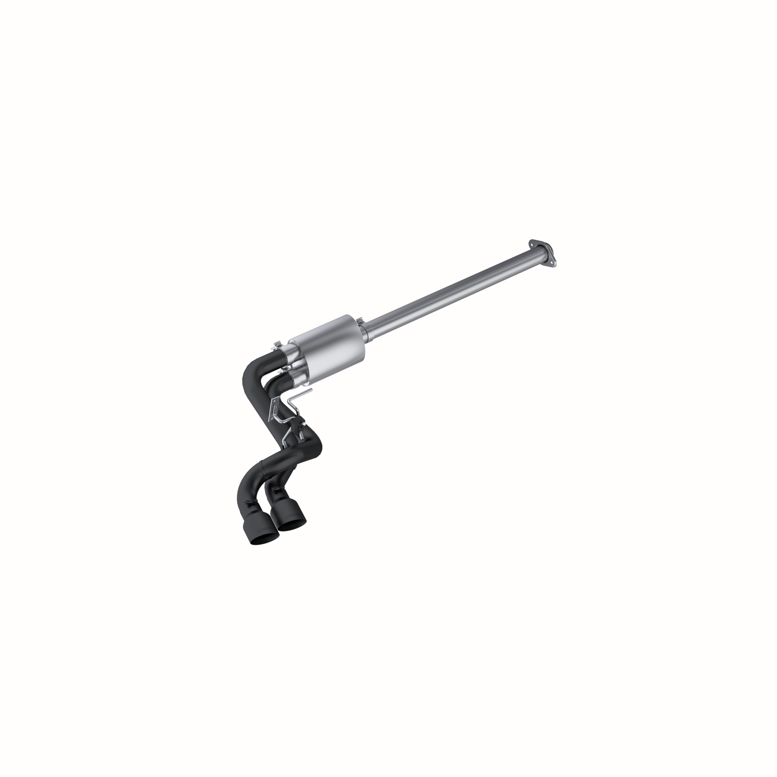 MBRP S5261BLK - 3 Inch Cat Back Exhaust System For 15-20 Ford F-150 Preaxle Dual Outlet Black Coated