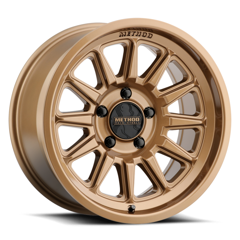Method Wheels MR323210601518N - Method MR323 20x10 / 6x5.5 BP / -18ET / 4.76in BS / 106.25mm CB - Gloss Bronze Wheel Method Wheels MR323210601518N - Method MR323 20x10 / 6x5.5 BP / -18ET / 4.76in BS / 106.25mm CB - Gloss Bronze Wheel