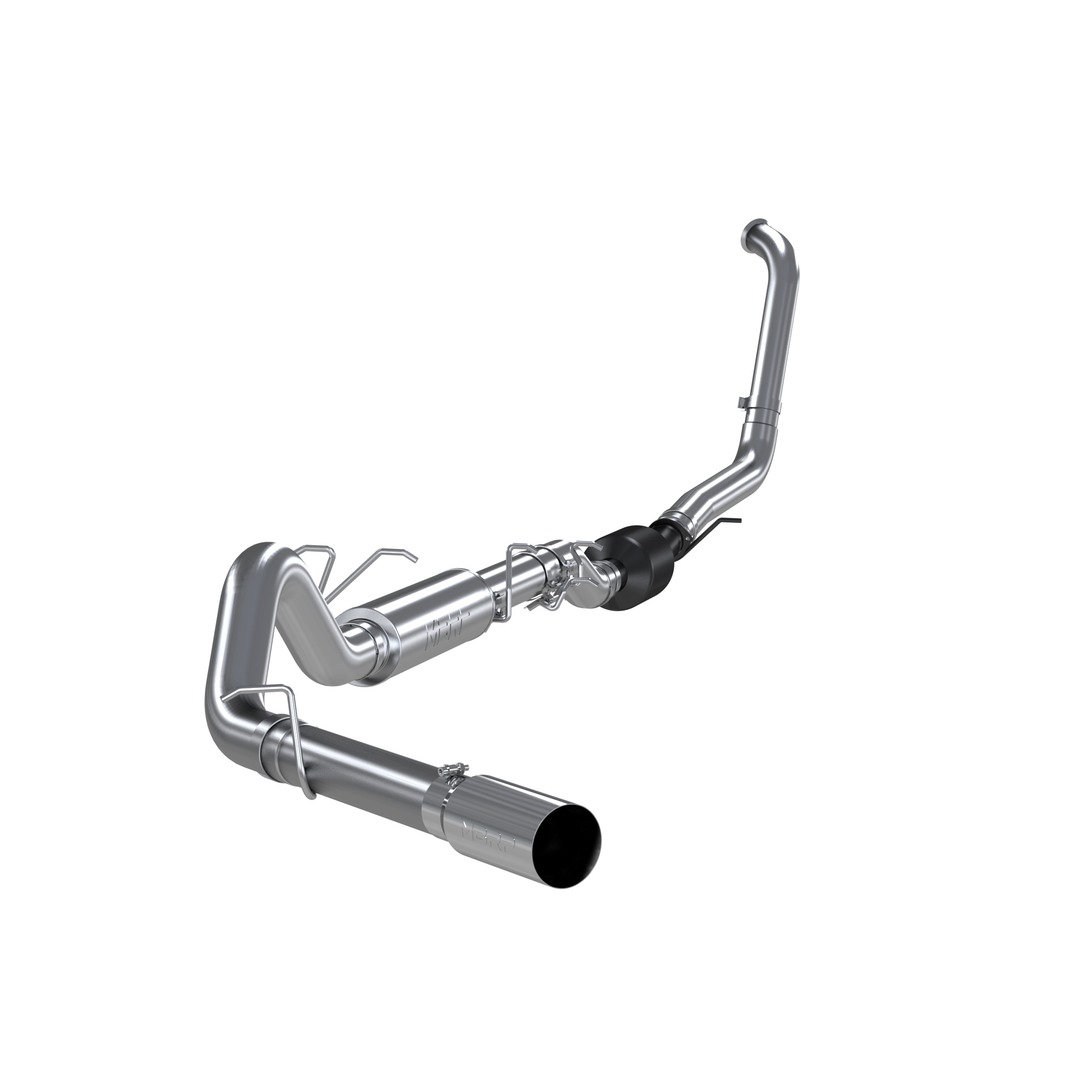 MBRP S6212304 - 4 Inch Turbo Back Single Side Exit T304 Stainless Steel For 03-07 Ford F-250/350 6.0L Extended Cab/Crew Cab MBRP S6212304 - 4 Inch Turbo Back Single Side Exit T304 Stainless Steel For 03-07 Ford F-250/350 6.0L Extended Cab/Crew Cab