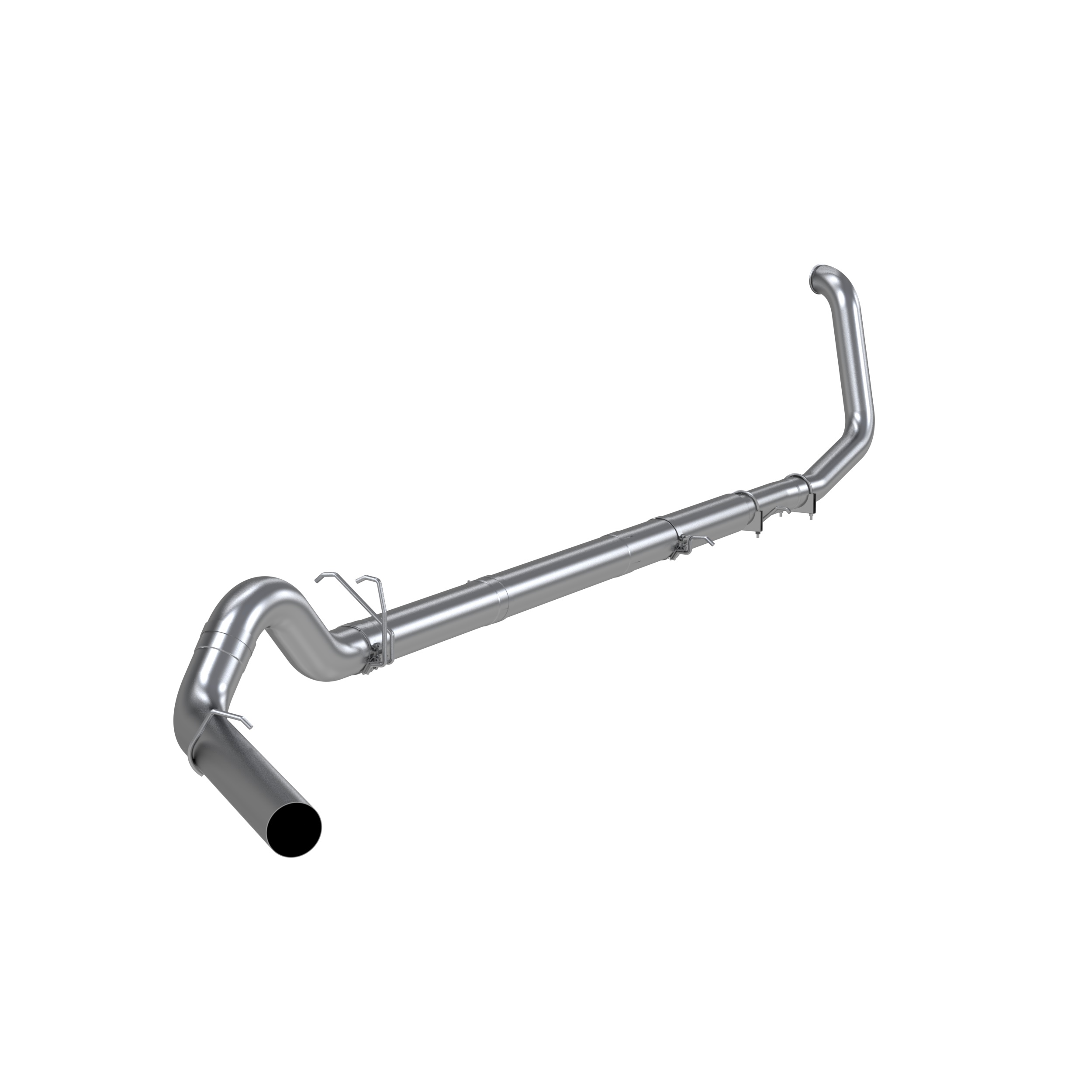 MBRP S62220PLM - 5 Inch Turbo Back Off Road Single No Muffler Aluminized Steel For 99-03 Ford F-250/350 7.3L