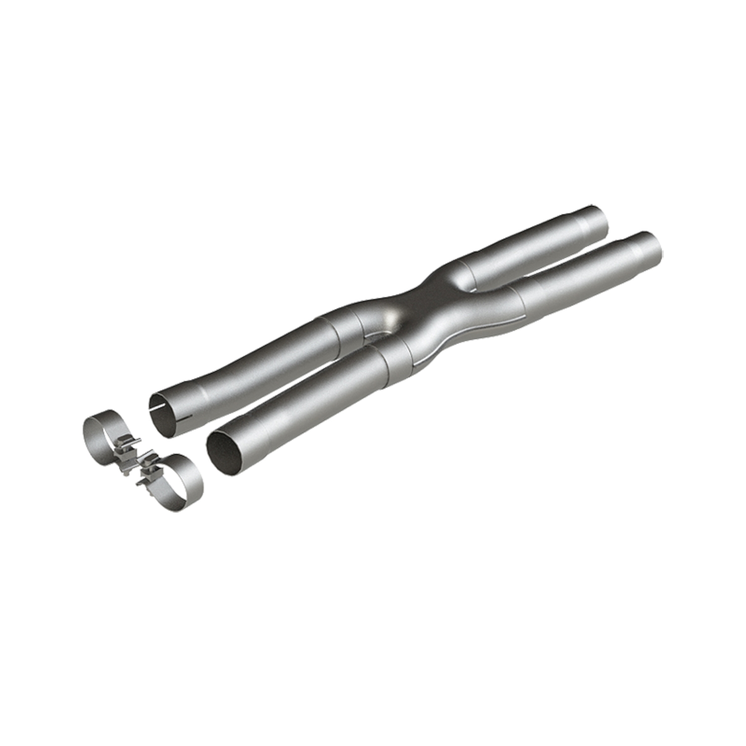 MBRP S7213AL - 2.5 Inch Exhaust Resonator Bypass X-Pipe Aluminized Steel For 15-Up Ford Mustang GT 5.0L