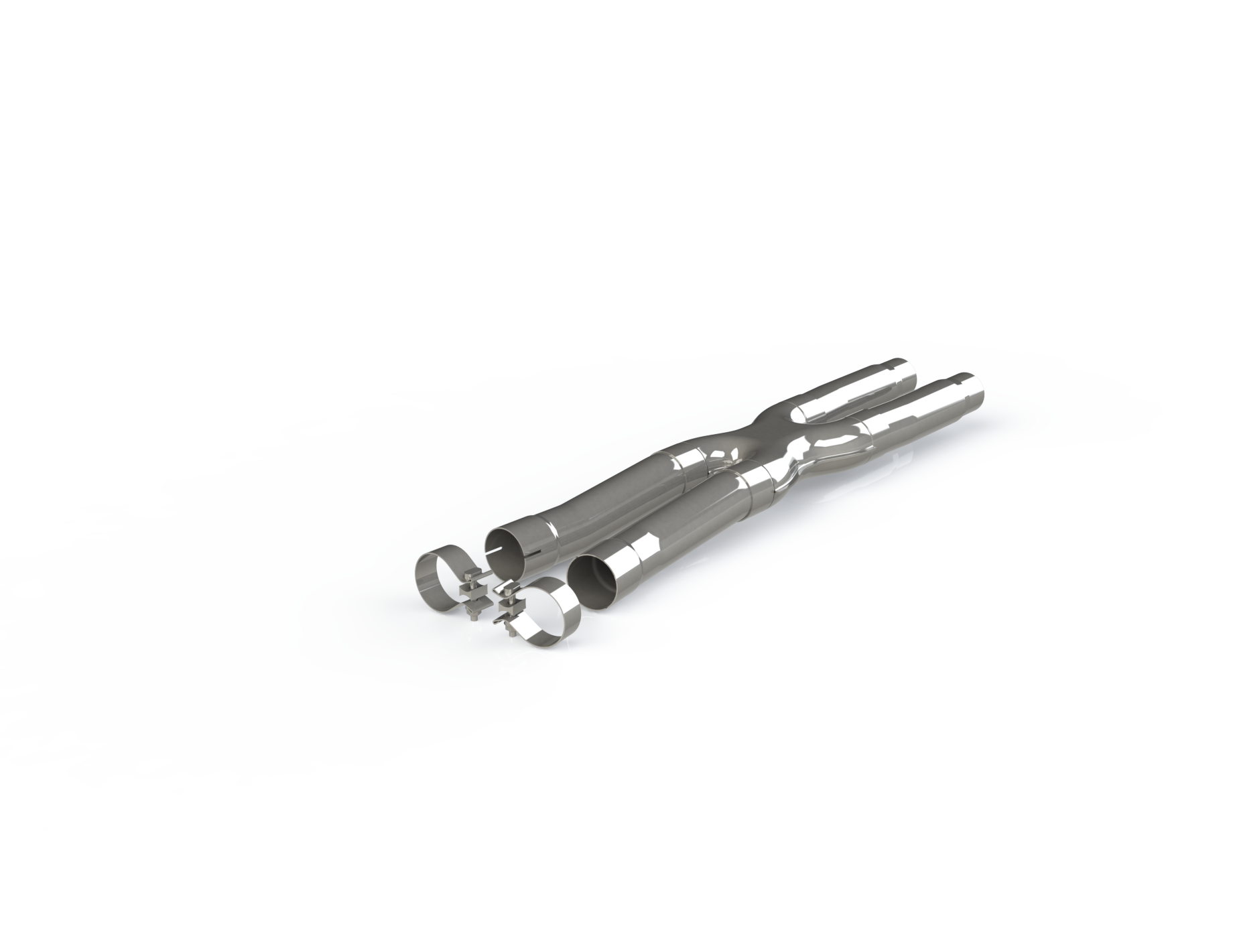 MBRP S7213409 - 2.5 Inch Exhaust Resonator Bypass X-Pipe For 15-Up Ford Mustang GT 5.0L