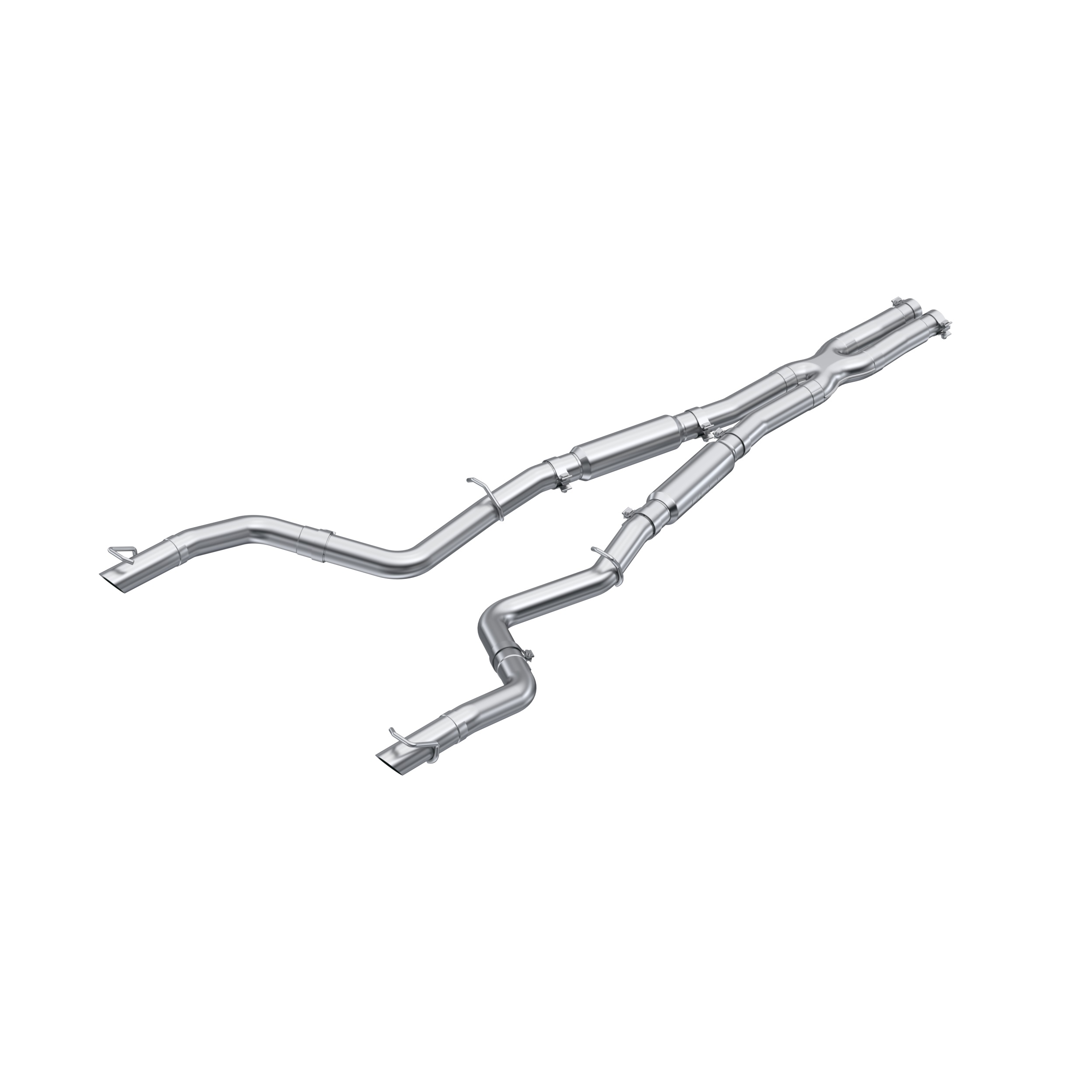 MBRP S7119AL - 2015-2016 Dodge/ Chrysler Charger/ 300 5.7L Aluminized Steel 3 Inch Cat-Back Dual Rear Exit Street Profile