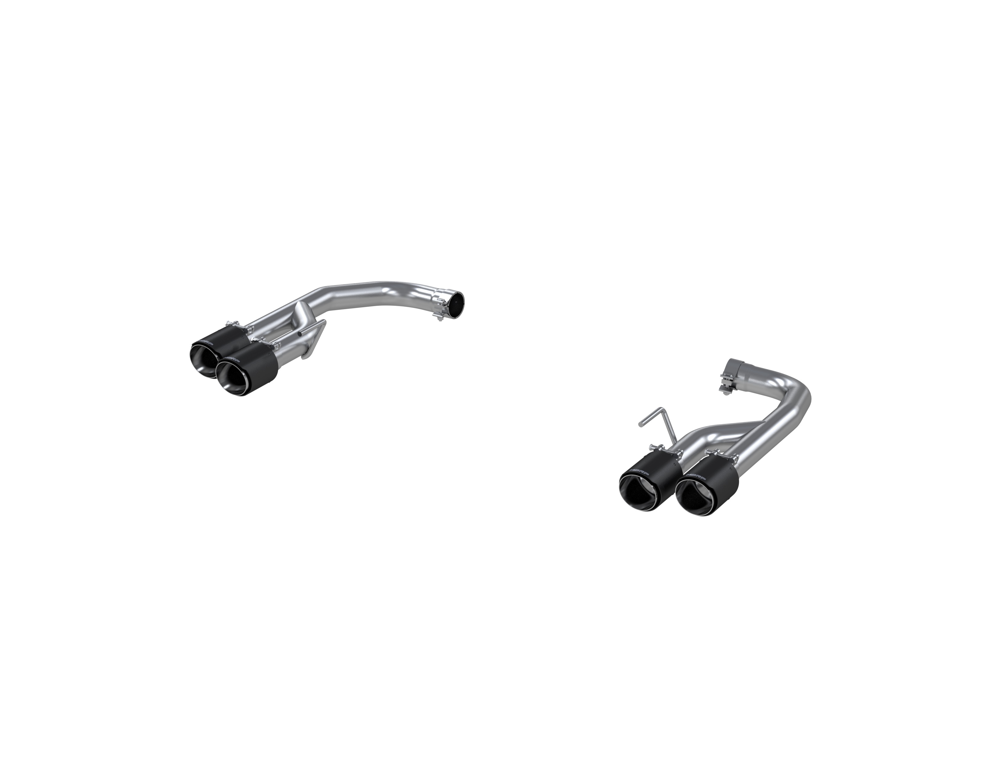 MBRP S72113CF - 2018-23 Ford Mustang GT 5.0L T304 Stainless Steel 2.5 Inch Axle-Back with Quad Carbon Fiber Tips