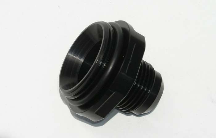 Meziere WN0043S - #12 AN Water Neck Fitting - Black