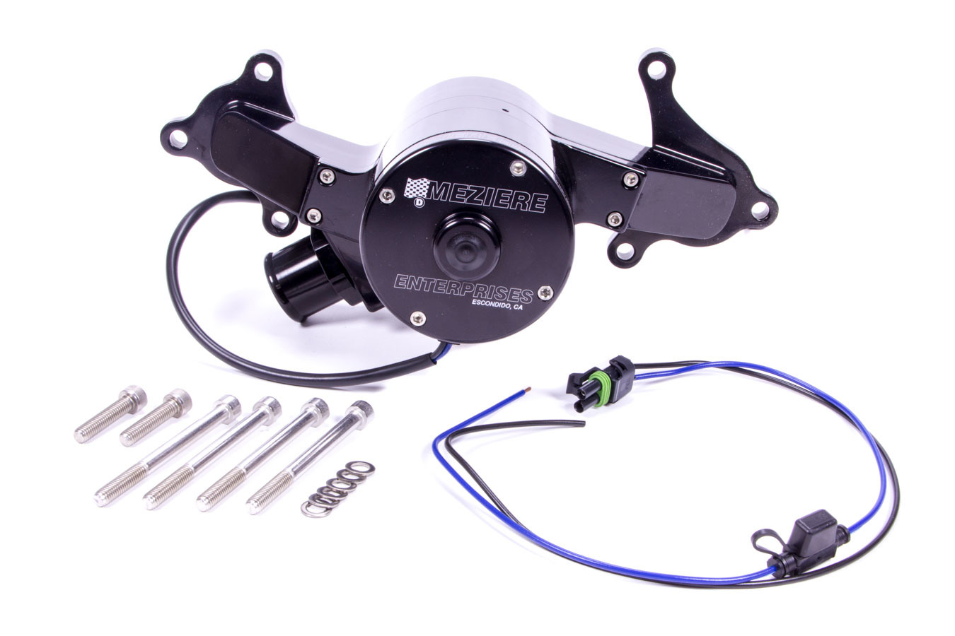 Meziere WP314S - Hemi Billet Electric W/P - Hi-Flow - Black Meziere WP314S - Hemi Billet Electric W/P - Hi-Flow - Black