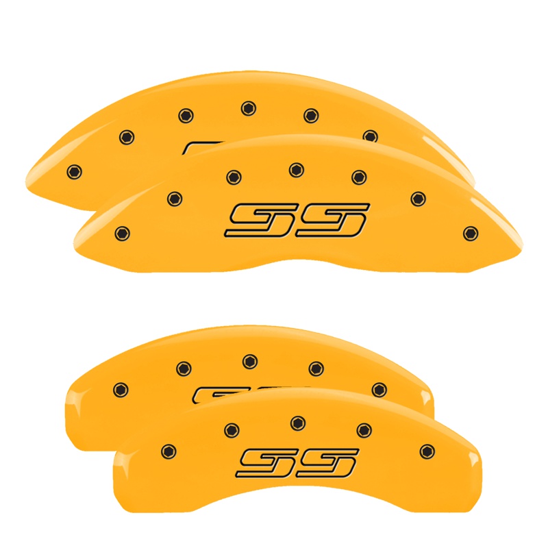MGP 14002SSS1YL - 4 Caliper Covers Engraved Front & Rear Avalanche SS Yellow Finish Black Char 2000 Chevy Tahoe MGP 14002SSS1YL - 4 Caliper Covers Engraved Front & Rear Avalanche SS Yellow Finish Black Char 2000 Chevy Tahoe