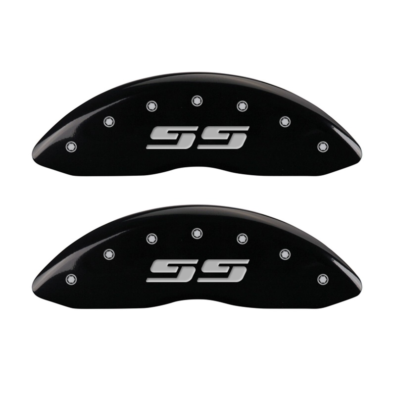 MGP 14207FSS3BK - 2 Caliper Covers Eng Front Silverado SS Blk Finish Sil Char 2008 Chevy Silverado 1500 MGP 14207FSS3BK - 2 Caliper Covers Eng Front Silverado SS Blk Finish Sil Char 2008 Chevy Silverado 1500