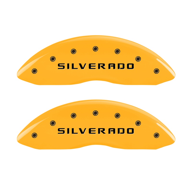 MGP 14238FSILYL - 2 Caliper Covers Eng Front Silverado Yellow Finish Blk Char 05 Chevy Silverado 1500 MGP 14238FSILYL - 2 Caliper Covers Eng Front Silverado Yellow Finish Blk Char 05 Chevy Silverado 1500
