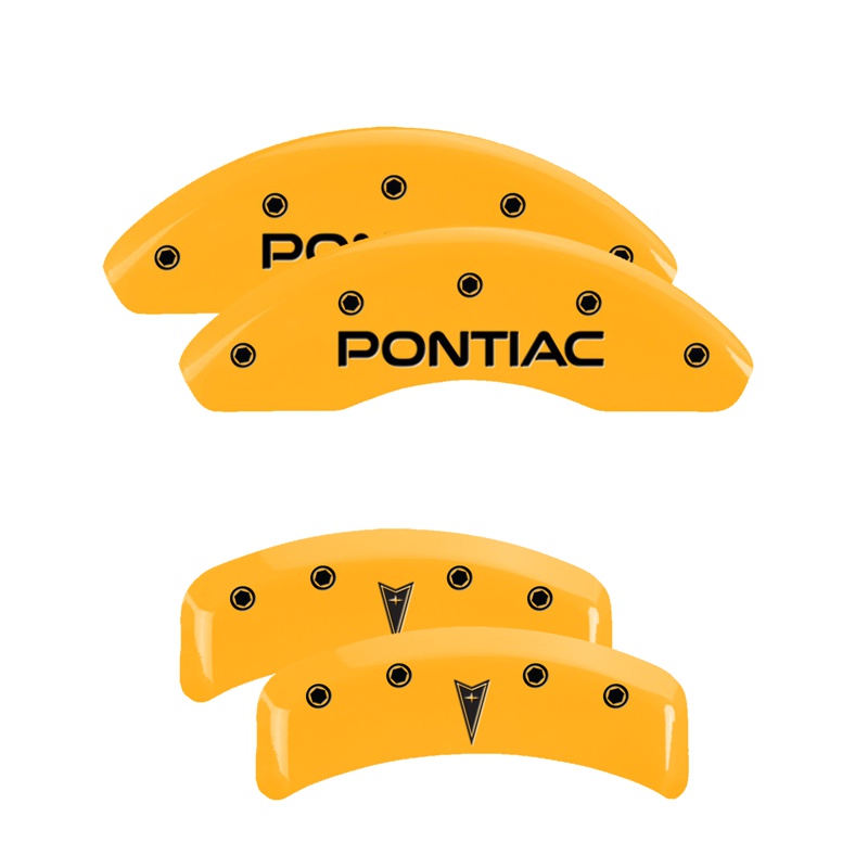 MGP 18027SPONYL - 4 Caliper Covers Engraved Front Pontiac Rear Arrow Yellow Finish Blk Char 1997 Pontiac Firebird MGP 18027SPONYL - 4 Caliper Covers Engraved Front Pontiac Rear Arrow Yellow Finish Blk Char 1997 Pontiac Firebird