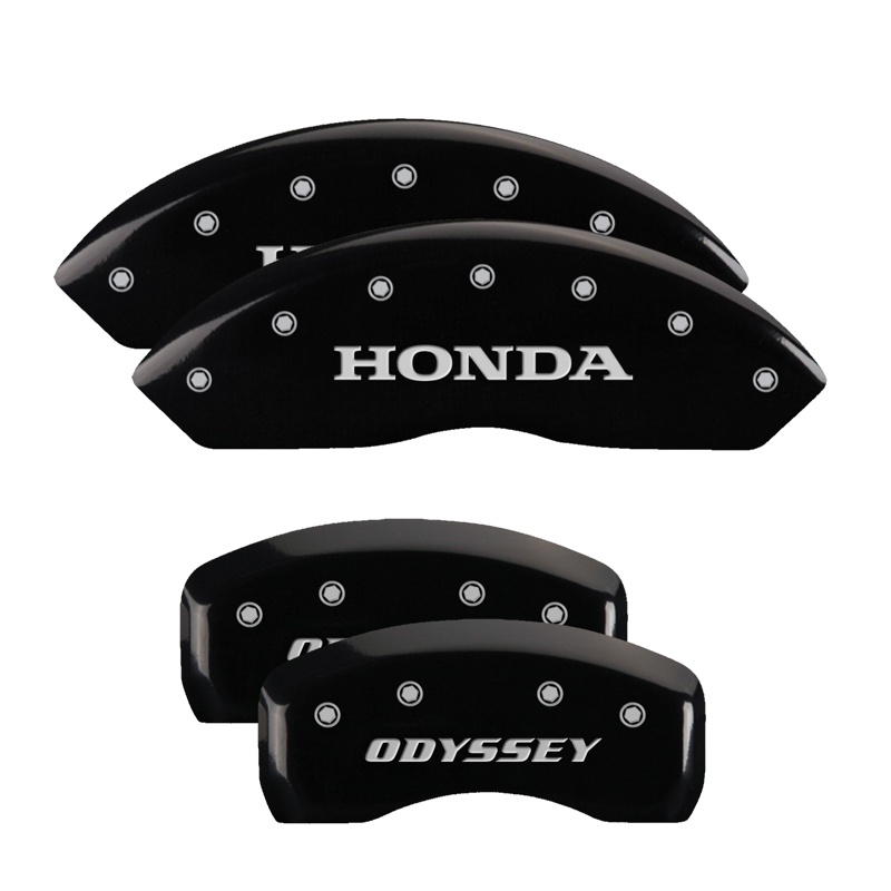 MGP 20203SODSBK - 4 Caliper Covers Engraved Front Honda Engraved Rear Odyssey Black finish silver ch MGP 20203SODSBK - 4 Caliper Covers Engraved Front Honda Engraved Rear Odyssey Black finish silver ch