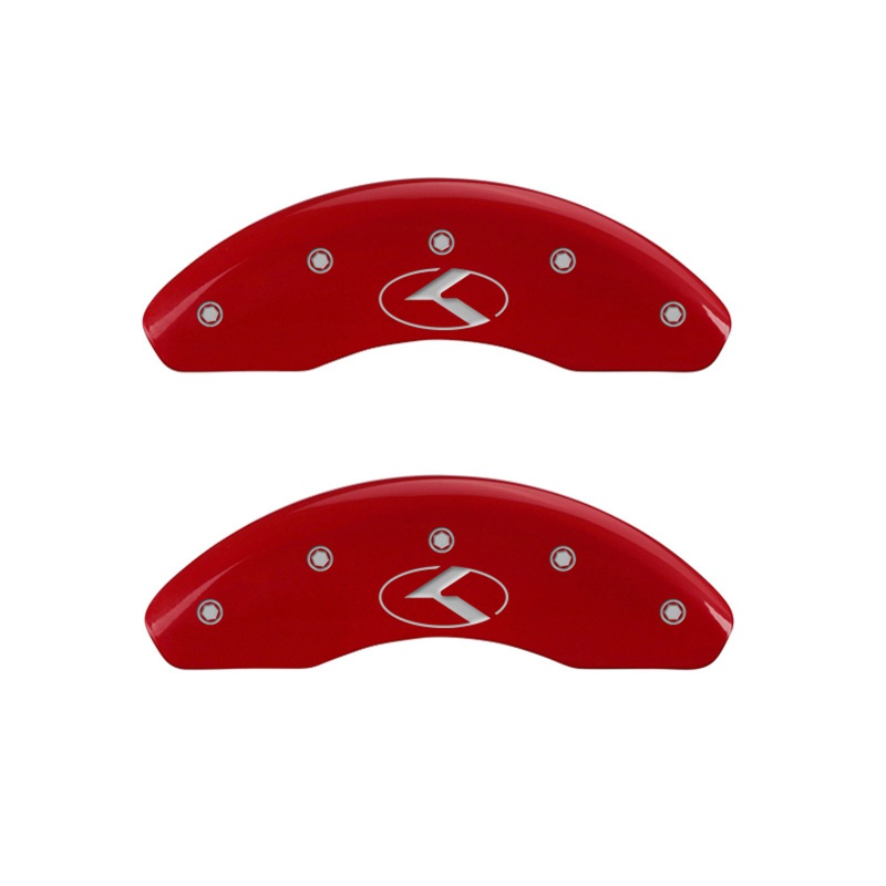 MGP 21190FCRKRD - 2 Caliper Covers Engraved Front Circle K/Kia Red Finish Silver Char 2018 Kia Rio MGP 21190FCRKRD - 2 Caliper Covers Engraved Front Circle K/Kia Red Finish Silver Char 2018 Kia Rio