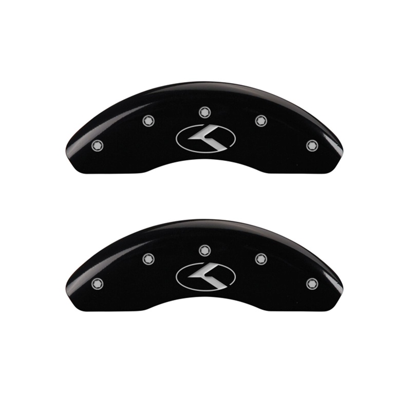 MGP 21190FCRKBK - 2 Caliper Covers Engraved Front Circle K/Kia Black Finish Silver Char 2018 Kia Rio MGP 21190FCRKBK - 2 Caliper Covers Engraved Front Circle K/Kia Black Finish Silver Char 2018 Kia Rio