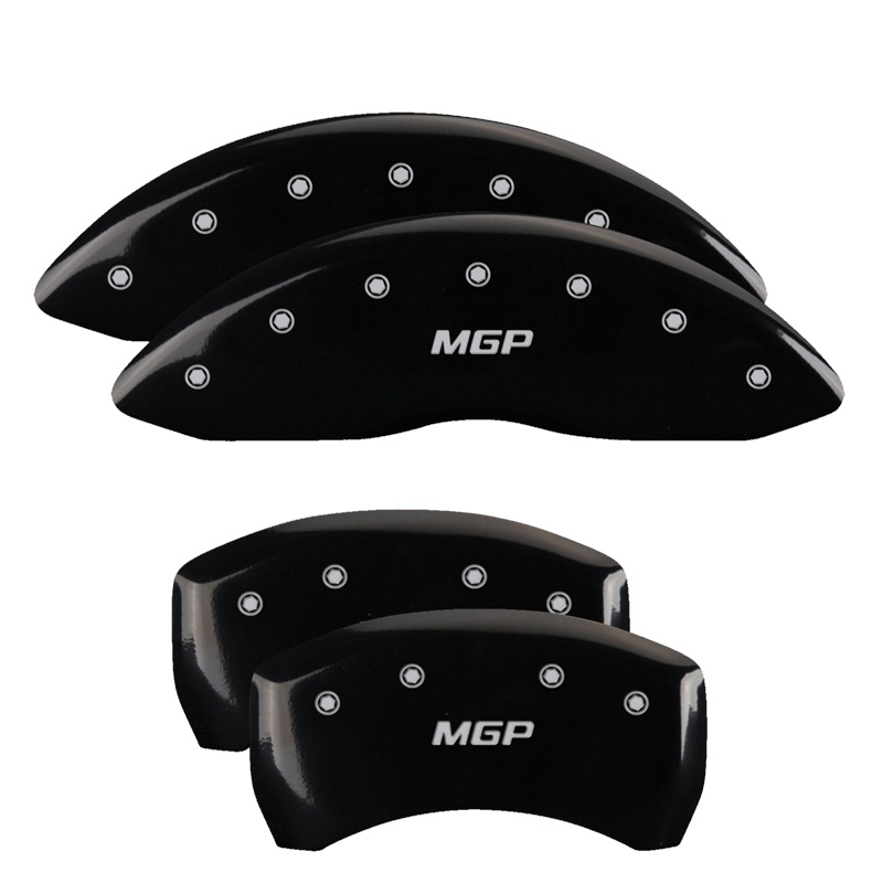 MGP 28190SMGPBK - Set of 4 caliper covers, Engraved Front and Rear: , Black powder coat finish MGP 28190SMGPBK - Set of 4 caliper covers, Engraved Front and Rear: , Black powder coat finish