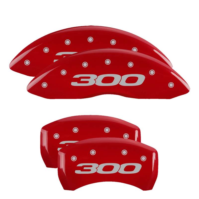 MGP 32016S301RD - 4 Caliper Covers Engraved Front & Rear 300/2017 Red Finish Silver Char 2014 Chrysler 300 MGP 32016S301RD - 4 Caliper Covers Engraved Front & Rear 300/2017 Red Finish Silver Char 2014 Chrysler 300