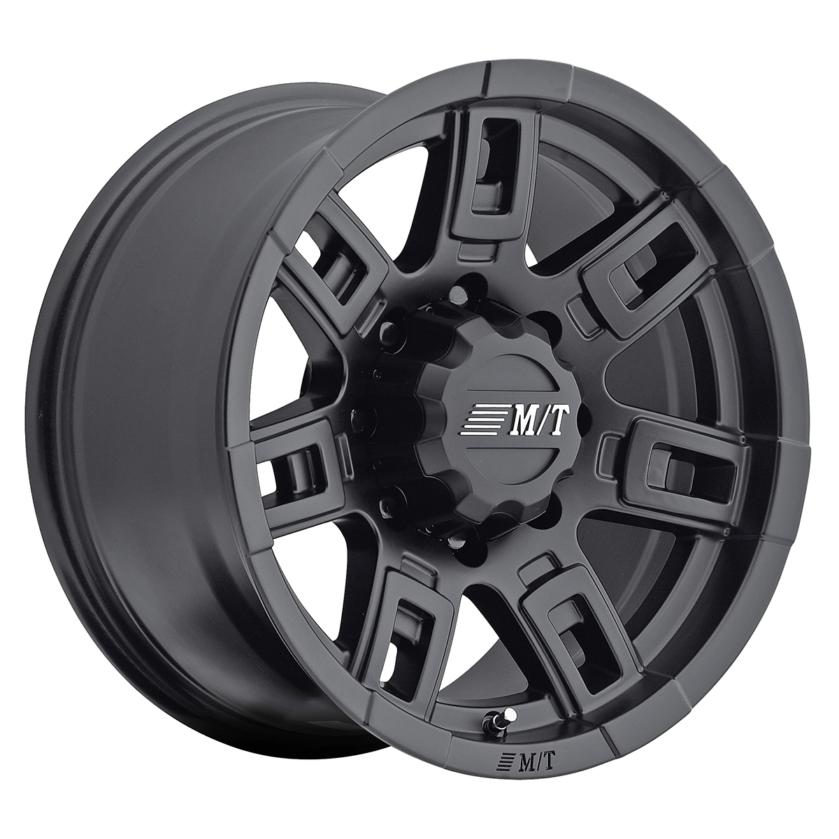 Mickey Thompson 250539 - Sidebiter II 15X8 with 5X4.50 Bolt Pattern 3.625 Back Space Satin Black