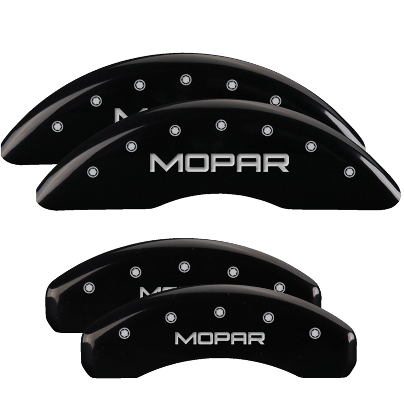 MGP 32002SMOPBK - 4 Caliper Covers Engraved Front & Rear MOPAR Black finish silver ch MGP 32002SMOPBK - 4 Caliper Covers Engraved Front & Rear MOPAR Black finish silver ch