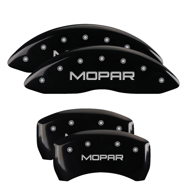 MGP 32025SMOPBK - 4 Caliper Covers Engraved Front & Rear Mopar Black Finish Silver Char 2017 Chrysler Pacifica MGP 32025SMOPBK - 4 Caliper Covers Engraved Front & Rear Mopar Black Finish Silver Char 2017 Chrysler Pacifica