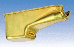Milodon 30401 - Engine Oil Pan - Off-Road / Street / Strip - Rear Sump - 6 qt - 8.5 in Deep - Steel - Cadmium - 2-Piece Seal - Small Block Chevy - Each