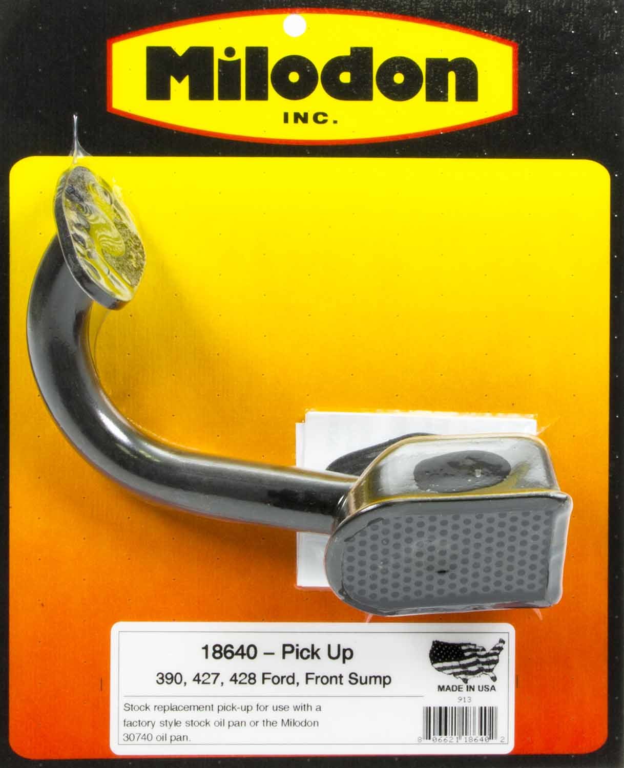 Milodon 18640 - Oil Pump Pickup - Stock Replacement - Bolt-On - 5-3/4 in Deep Pan - Ford FE-Series - Each Milodon 18640 - Oil Pump Pickup - Stock Replacement - Bolt-On - 5-3/4 in Deep Pan - Ford FE-Series - Each