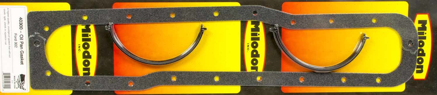 Milodon 40300 - Oil Pan Gasket Set - SBF 302