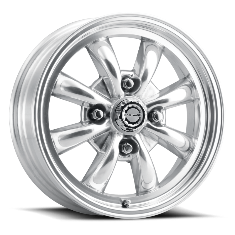 Mobelwagen MW-731P-55530+20 - MW-731P Blitz 15x5.5in / 4x130 BP / 20mm Offset / 88.6mm Bore - Polished Wheel