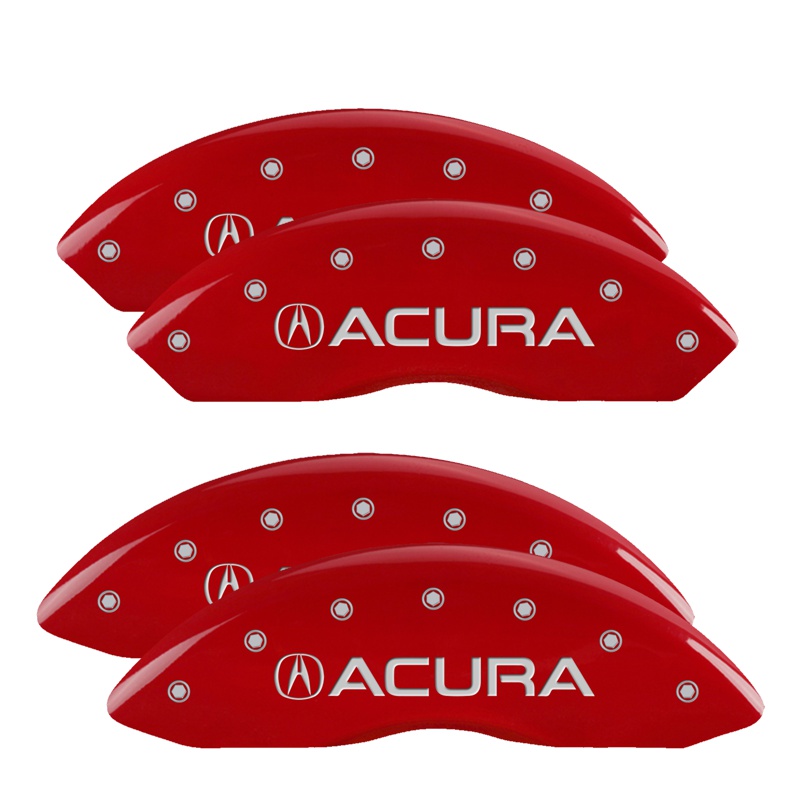 MGP 39015SACURD - 4 Caliper Covers Engraved Front & Rear Acura Red finish silver ch MGP 39015SACURD - 4 Caliper Covers Engraved Front & Rear Acura Red finish silver ch