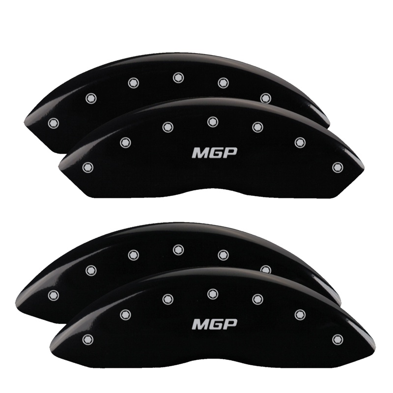 MGP 39015SMGPBK - 4 Caliper Covers Engraved Front & Rear Black finish silver ch MGP 39015SMGPBK - 4 Caliper Covers Engraved Front & Rear Black finish silver ch