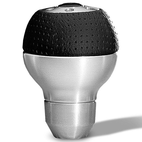 MOMO ALUAIR - Race Shift Knob - Aluminum, Black Airleather Insert