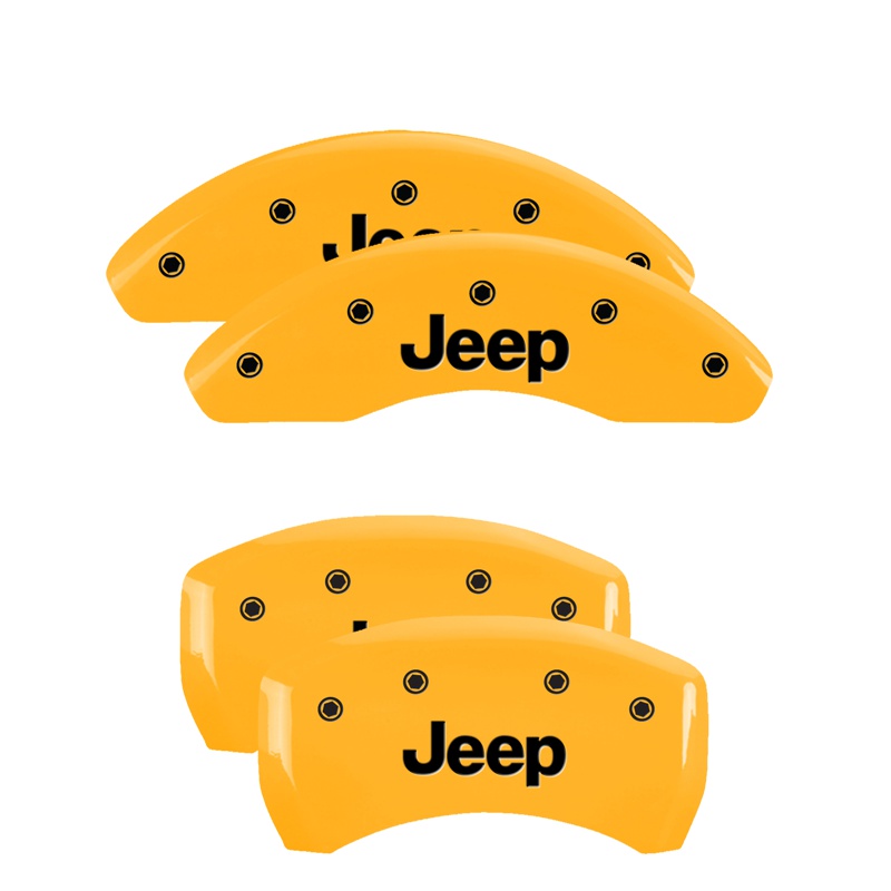 MGP 42013SJEPYL - 4 Caliper Covers Engraved Front & Rear JEEP Yellow finish black ch MGP 42013SJEPYL - 4 Caliper Covers Engraved Front & Rear JEEP Yellow finish black ch