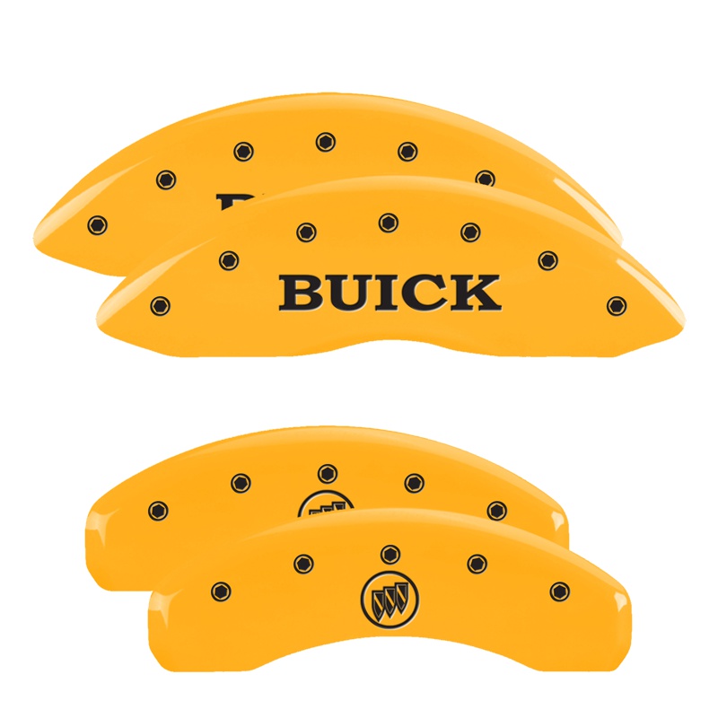 MGP 49002SBSHYL - 4 Caliper Covers Engraved Front Buick Rear Yellow Finish Black Char 2007 Buick Lucerne MGP 49002SBSHYL - 4 Caliper Covers Engraved Front Buick Rear Yellow Finish Black Char 2007 Buick Lucerne
