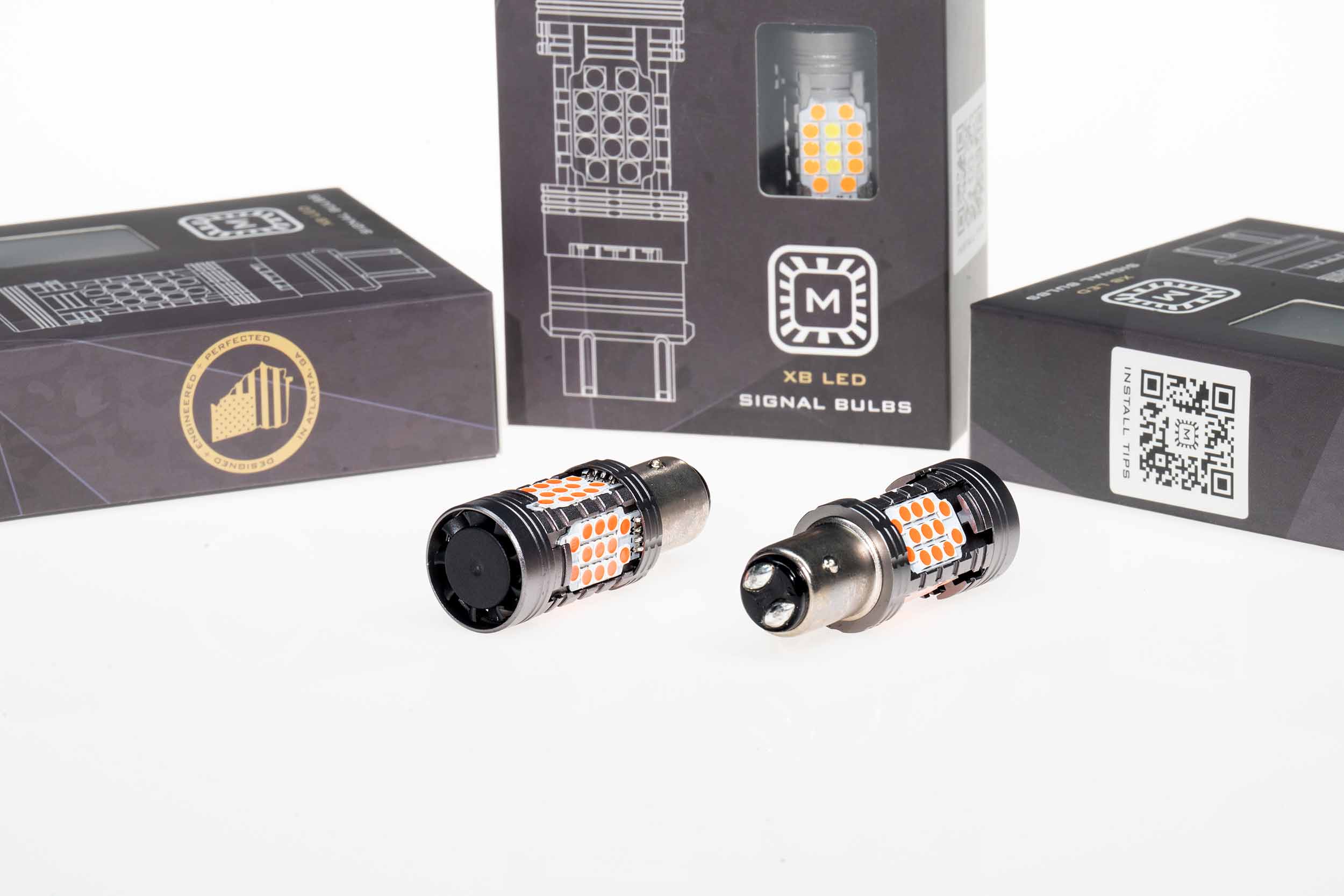 Morimoto LED403 - 1157: XB LED Bulbs (Red / Set)