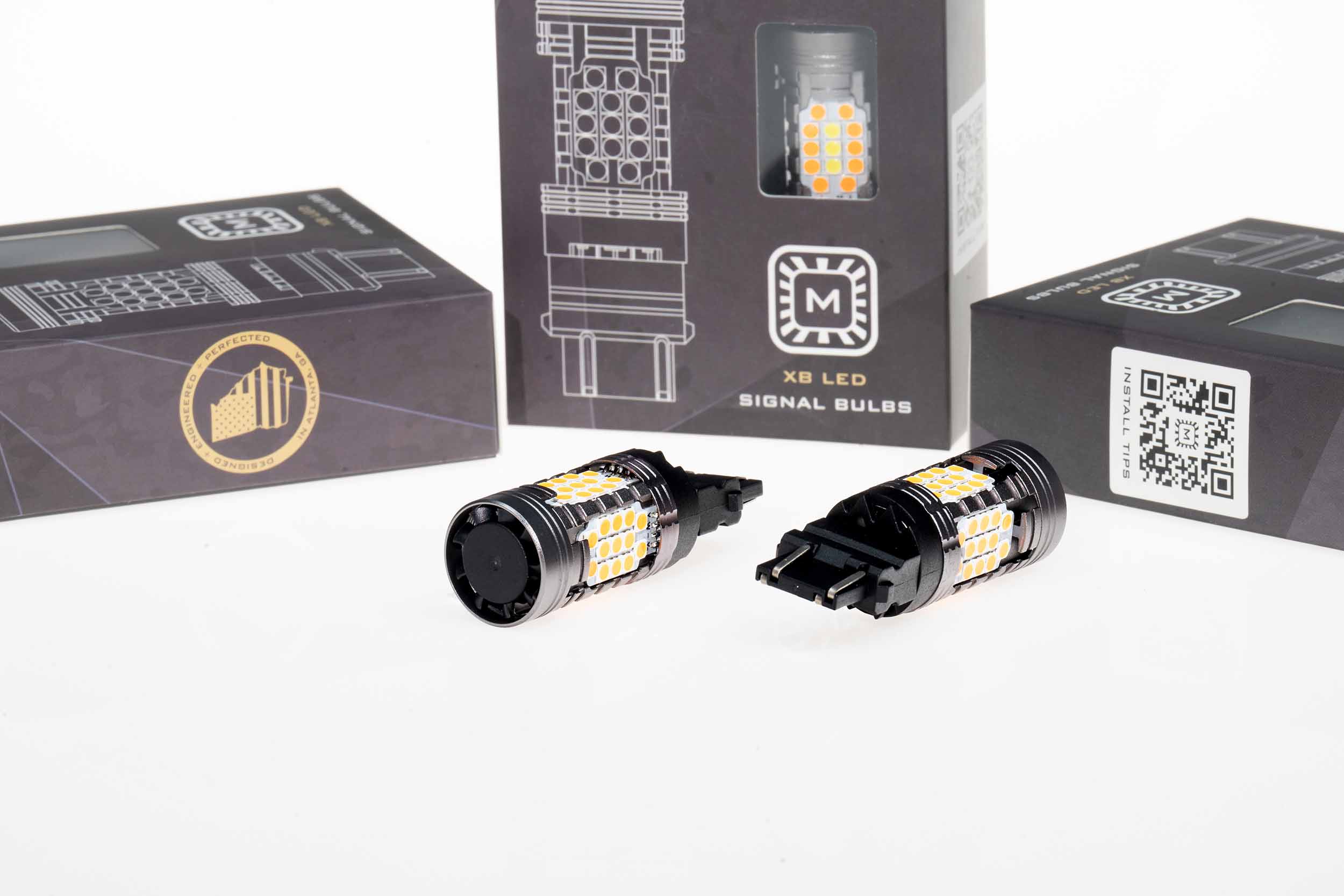 Morimoto LED411 - 7440/7443: XB LED Bulbs (Amber / Set)