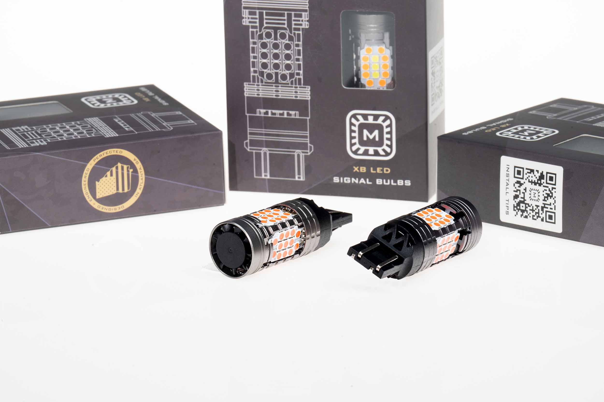 Morimoto LED413 - 7440/7443: XB LED Bulbs (Red / Set)